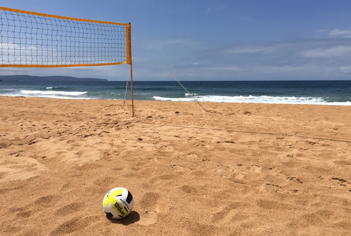 Mini Beach Olympics volleyball
