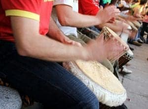 corporate drumming team building