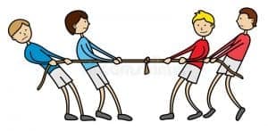 Team tug of war ideal team size