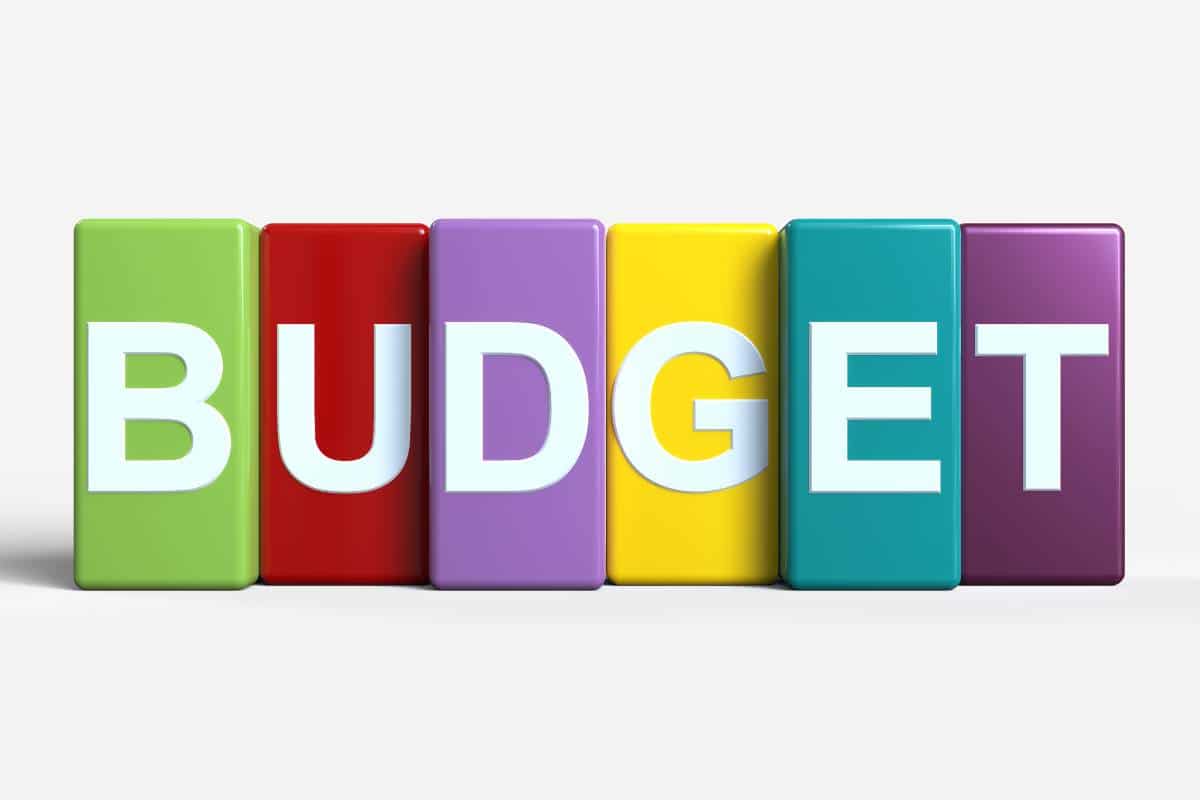 BUDGET Budget sign