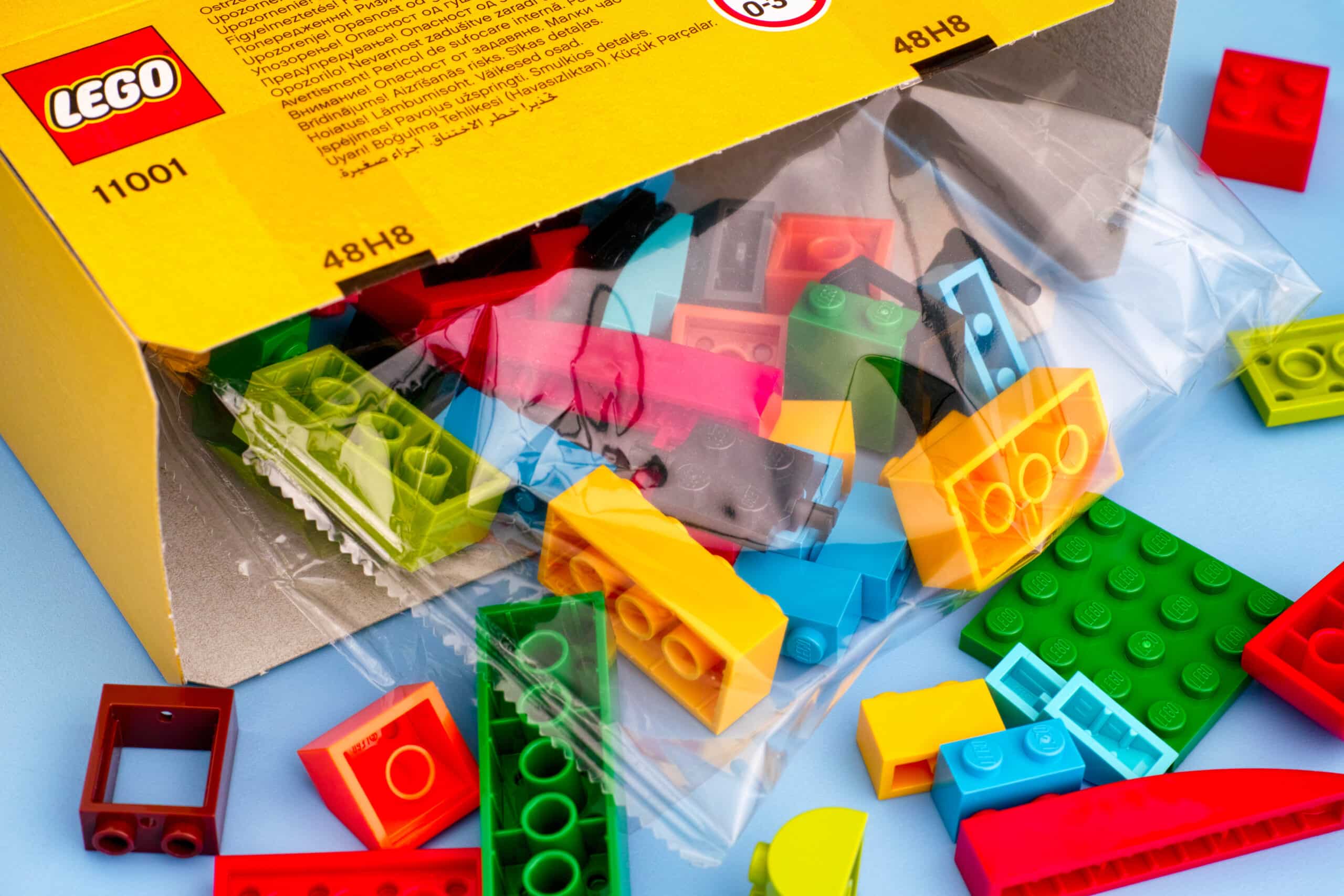 box of lego indoor team building