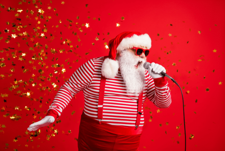Gingerbread House Christmas Challenge Singing Santa